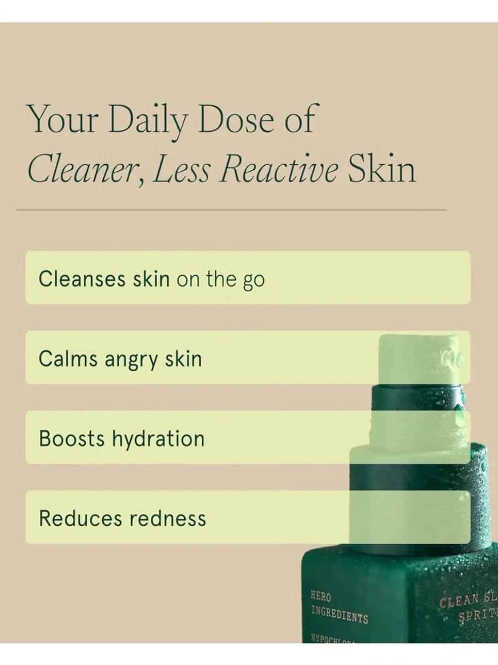 NIB ✨ BAREFACED Clean Slate Spritz Hydrating Toner — 4 FL. OZ. / 120 ML